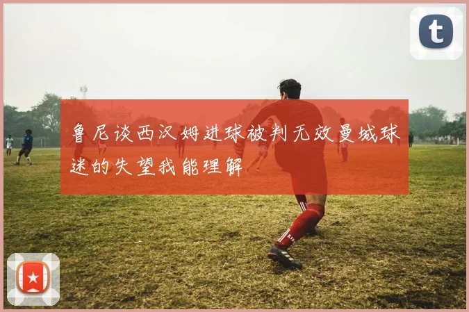 鲁尼谈西汉姆进球被判无效曼城球迷的失望我能理解